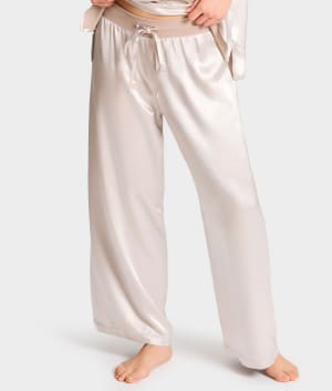 Jolie Satin Ankle Pants: undefined