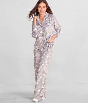 Girlfriend Fleece Pajama Set: undefined