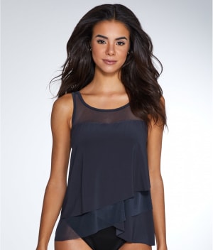 Illusionists Mirage Underwire Tankini Top: undefined