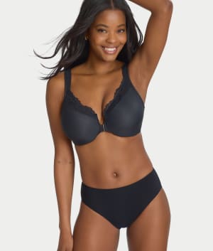 The Easy Everyday Lace Hi-Leg Brief: undefined