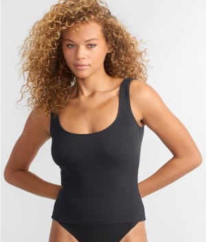 Ribbed Knit Lounge Tank: undefined