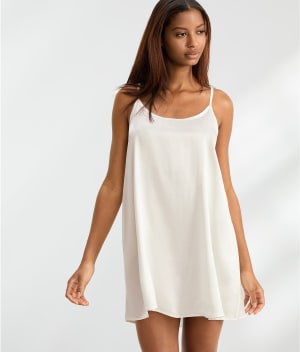 Allie Satin Chemise: undefined