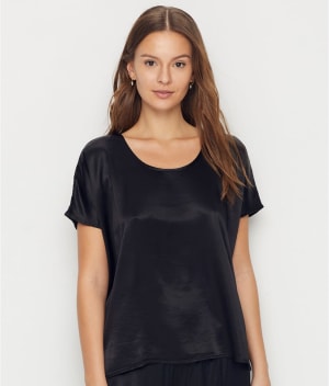 Roxxy Satin Lounge Top: undefined
