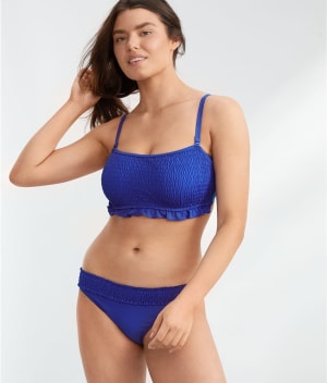 Free Spirit Frill Waist Bikini Bottom: Ultramarine