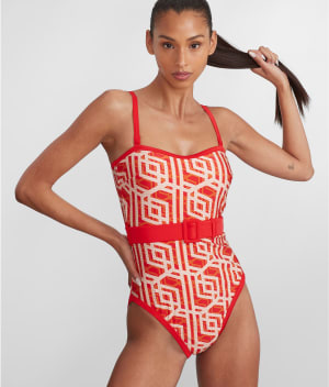 Casablanca Control Bandeau One-Piece: undefined