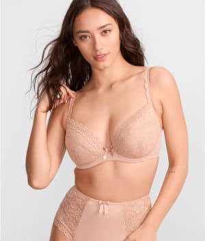 Rebel Padded Plunge Push-Up Bra: undefined