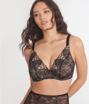 Livonia Lace Plunge Bra: undefined