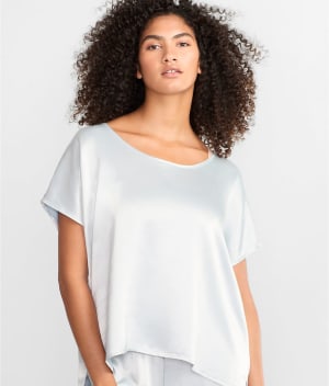 Roxxy Satin Lounge Top: undefined