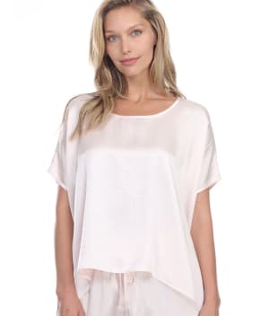 Roxxy Satin Lounge Top: undefined