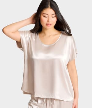 Roxxy Satin Lounge Top: undefined