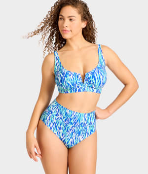 V Front Bralette Underwire Bikini Top: undefined