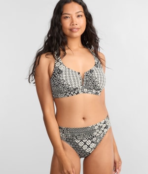 Printed Vienna V-Wire Bikini Top: undefined