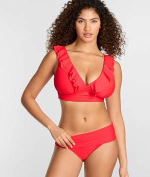 Willa Ruffle Wire-Free Bikini Top: undefined