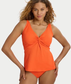 Printed Forever Underwire Tankini Top: undefined