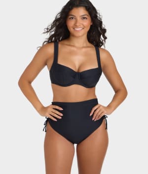 Signature Olivia Underwire Balcony Bikini Top: undefined