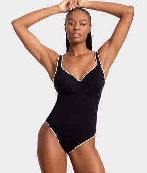 Aurora Lara Plunge Underwire One-Piece Swimsuit: undefined