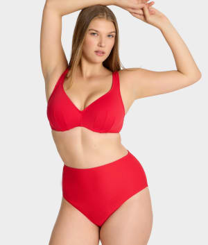 High-Waist Bikini Bottom: undefined