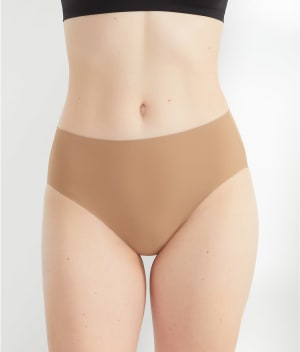 Wonderful Edge Matte Microfiber Modern Hi-Cut Brief: undefined