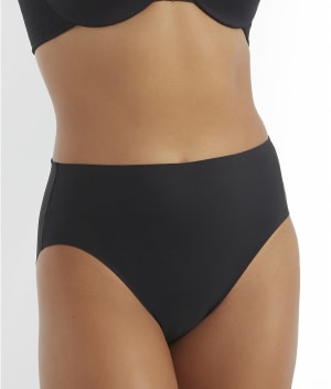 Wonderful Edge Matte Microfiber Modern Hi-Cut Brief: undefined