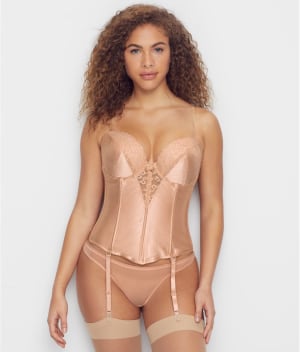 Strapless Plunge Backless Bustier: undefined